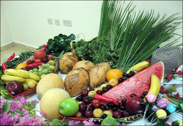 fruits arranged for st. john the baptist feast in Goa